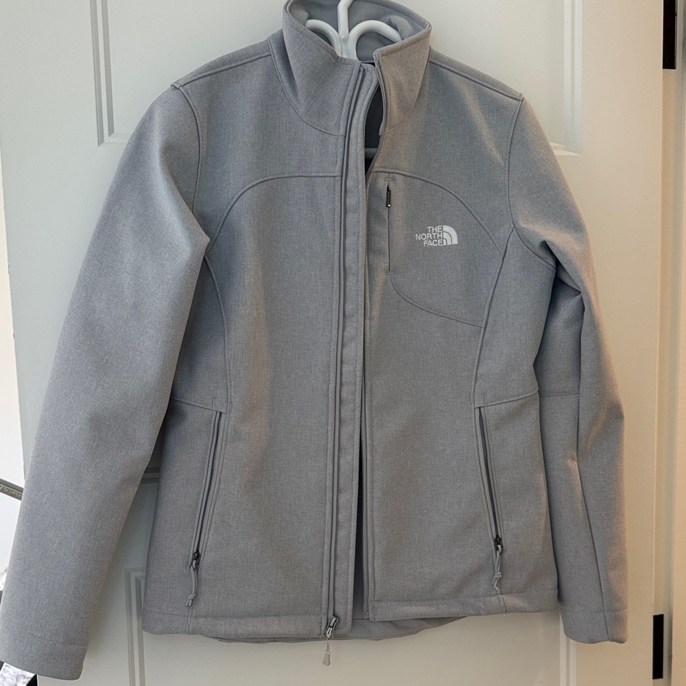 The North Face Light Gray Softshell Jacket